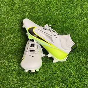 Mens Nike Vapor Edge Pro 360 Gray Green Football Cleats - DA5456-004